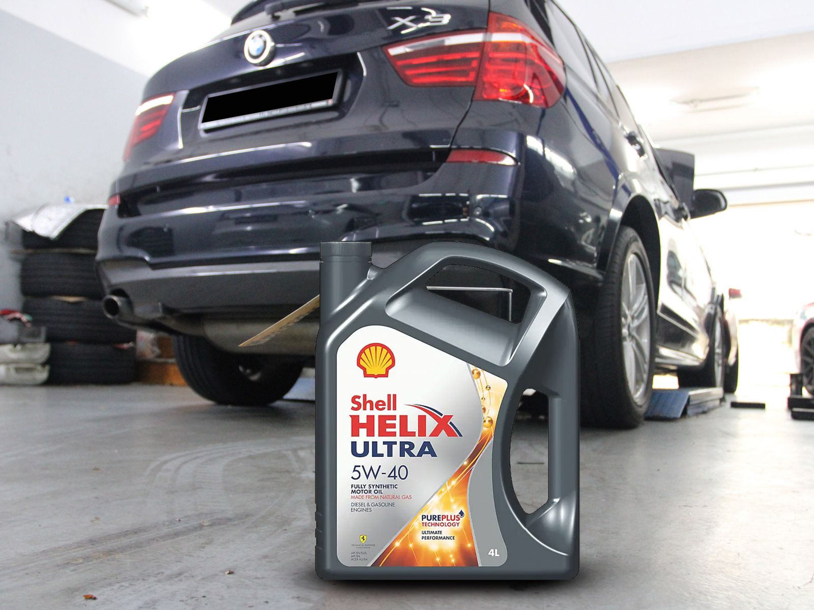 Shell Helix Ultra 5W40 Car Servicing
