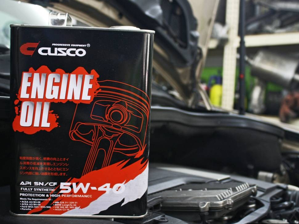 Cusco Fully Synthetic 5W40 API SN/CF Vehicle Servicing