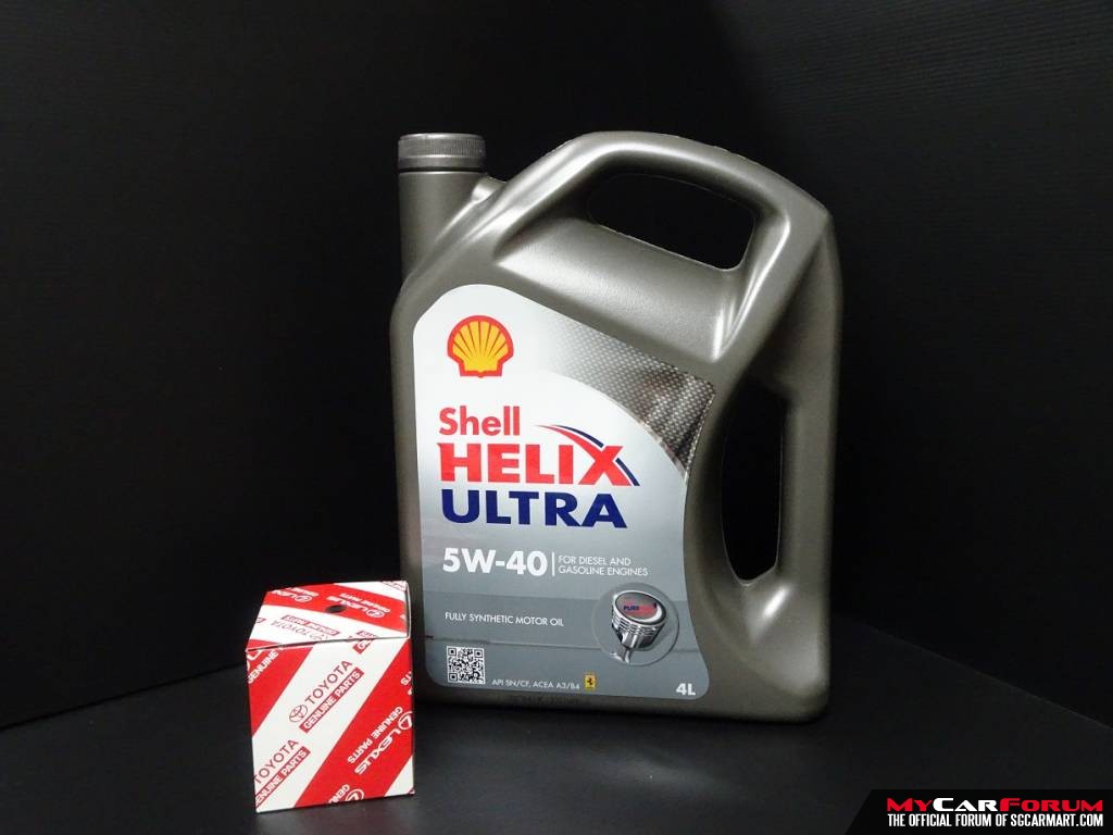 Shell Helix Ultra 5W40 4L Vehicle Servicing Package (For Asia Cars)