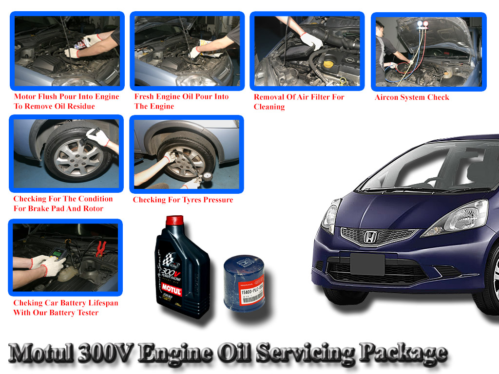 Honda Fit 2008 Motul 300V Power Racing 5W30 Servicing Package