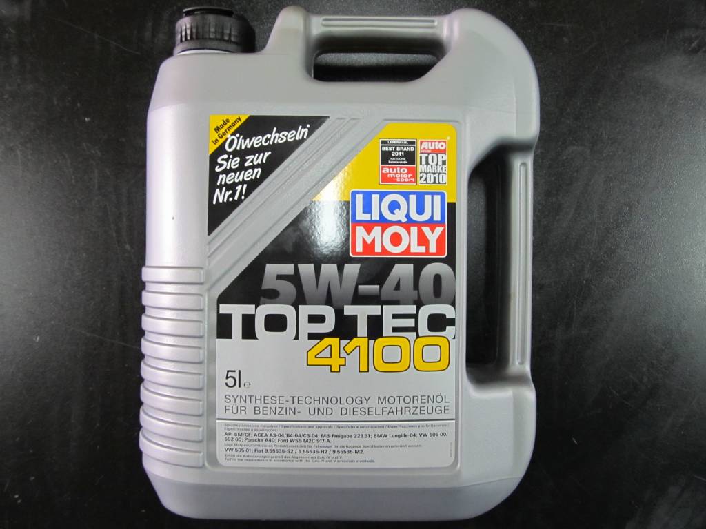 Liqui Moly Top Tec 4100 5W-40 5L Servicing Package