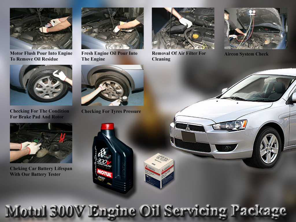 Mitsubishi Lancer EX Motul 300V Power Racing 5W30 Engine Oil Servicing