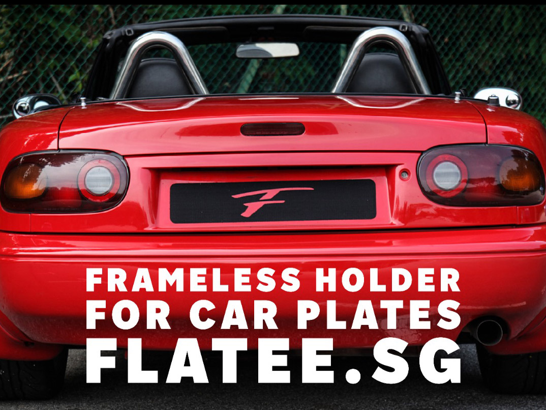 Flatee Frameless Car Plate Holder