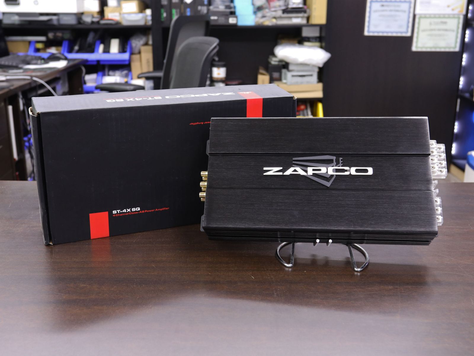 Zapco ST-4X SQ 4-Channel Class AB Amplifier (With Pioneer TS-WX130DA ...