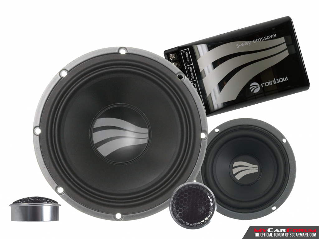 Rainbow SL-C6.3 PRO 2ohm 3-Way Full Passive Component Speakers